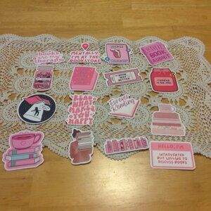 Book Lover's Stickers for locker, computer, book covers, kindle, crafts